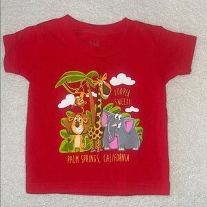 Palm Springs Red T-Shirt size 6 months